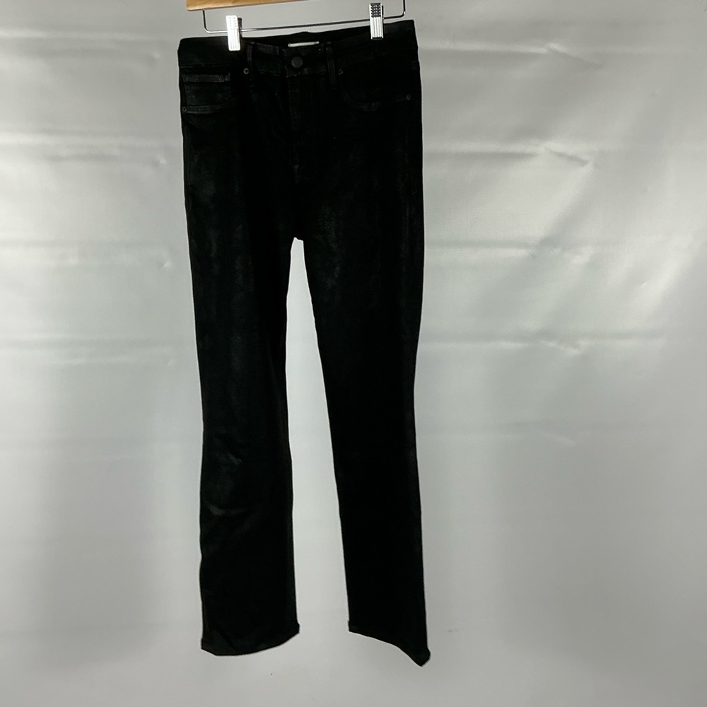Good American Black Straight Leg Jeans